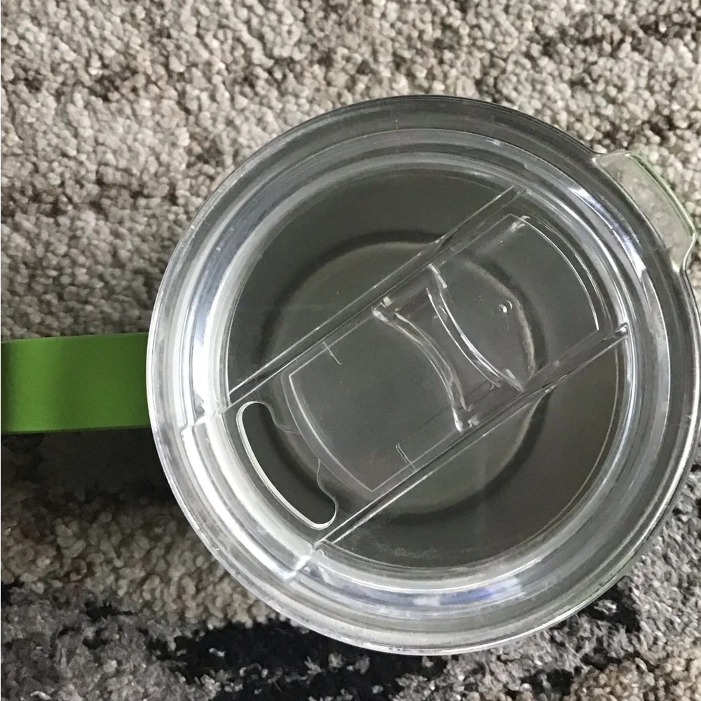 Rae Dunn TOXIC stainless steel cup with lid 12 oz